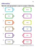 Matching Words and Creating Alliterations - 1