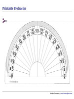Printable Protractor Templates