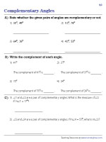 Finding Complementary Angles - 2