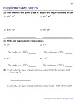 Identifying Supplementary Angles - 2