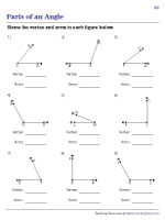 Labeling the Vertex and Arms of an Angle - 2