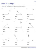 Labeling the Vertex and Arms of an Angle - 3