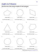 Finding the Sum of Interior Angles of Polygons - 3