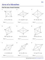 Area of a Rhombus | Integers - Easy - 3