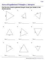 Area of an Equilateral Triangle | Integers - Standard - 2