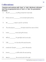 Using Have or Take Collocations - 3