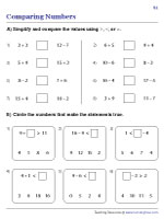 Simplify and Compare