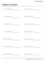 Adding Decimals in Hundredths | Standard - Horizontal