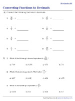 Converting Fractions to Decimals | Moderate - 3
