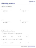 Dividing Decimals by Tenths - 2