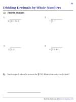 Dividing Decimals by Whole Numbers - 3