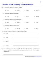 Underline Digit | Up to Thousandths Place Value - 3