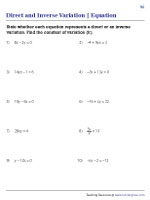 Direct and Inverse Variation | Equation - 3