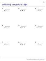 Dividing 2-digit by 1-digit with and without Remainders - 3