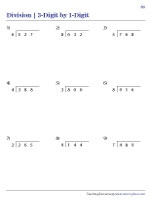 Dividing 3-digit by 1-digit Numbers | With or Without Remainder - 3