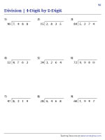 Dividing 4-digit by 2-digit Numbers - 3