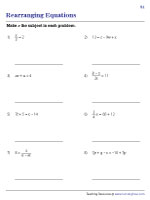 Make 'x' the Subject - 1