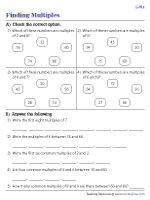 Finding Multiples - Level 2