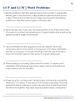 GCF and LCM Word Problems
