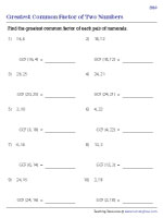 GCF of Two Numbers - 2