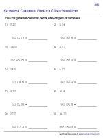 GCF of Two Numbers - 3