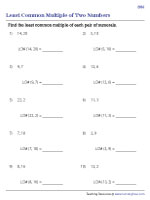 LCM of Two Numbers - Easy - 3