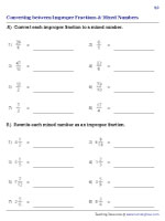 Convert between Improper Fractions and Mixed Numbers | Standard - 2