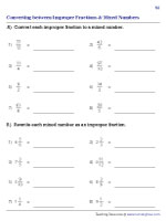 Convert between Improper Fractions and Mixed Numbers | Standard - 3