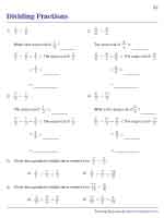Dividing Fractions Using the Reciprocal
