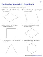 Partitioning Shapes into Equal Parts - 2
