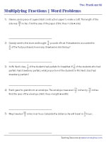 Multiplying 2 Fractions Word Problems - 3