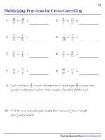 Multiplying 2 Fractions by Cross Cancelling | With Word Problems