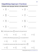 Simplifying Improper Fractions - 2