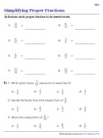 Simplifying Proper Fractions | Easy - 2