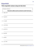 Writing Hyperbolic Sentences - 3