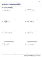Solving Multi-Step Inequalities | Integers - 3