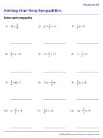 Solving One-Step Inequalities | Fractions