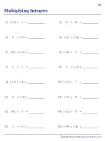 Multiplying Integers - 2