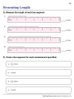 Measuring and Drawing Line Segments with Rulers | Inches