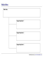 Main Idea Graphic Organizers - 3