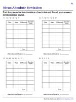 Mean Absolute Deviation
