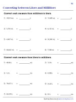 Converting between Liters and Milliliters | Mixed Review - 3