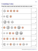 Pennies, Nickels, Dimes, and Quarters - Cents