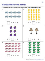 Completing Multiplication Sentences - Arrays