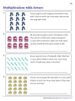 Multiplication with Arrays - Word Problems