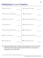 Multiplying Three or More Numbers