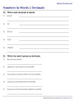 Decimals in Words | Revision | Up to Thousandths - 2