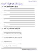 Decimals in Words | Revision | Up to Thousandths - 3