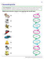 Matching Animals or Objects to Onomatopoeia