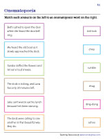 Matching Scenarios to Onomatopoeic Words